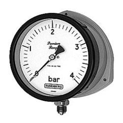 Bourdon Tube Pressure Gauge, DMC Cased, Safety Pattern, Outdoor Use